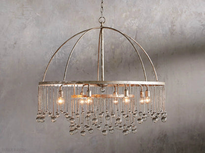 Aubrey Crystal Ball Round Chandelier 5 Light / 8 Light-Nobipets