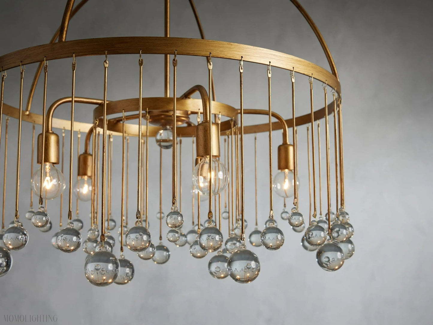 Aubrey Crystal Ball Round Chandelier 5 Light / 8 Light-Nobipets
