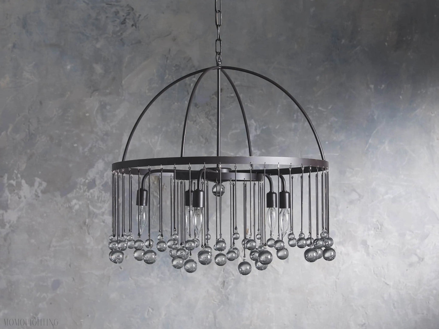 Aubrey Crystal Ball Round Chandelier 5 Light / 8 Light-Nobipets