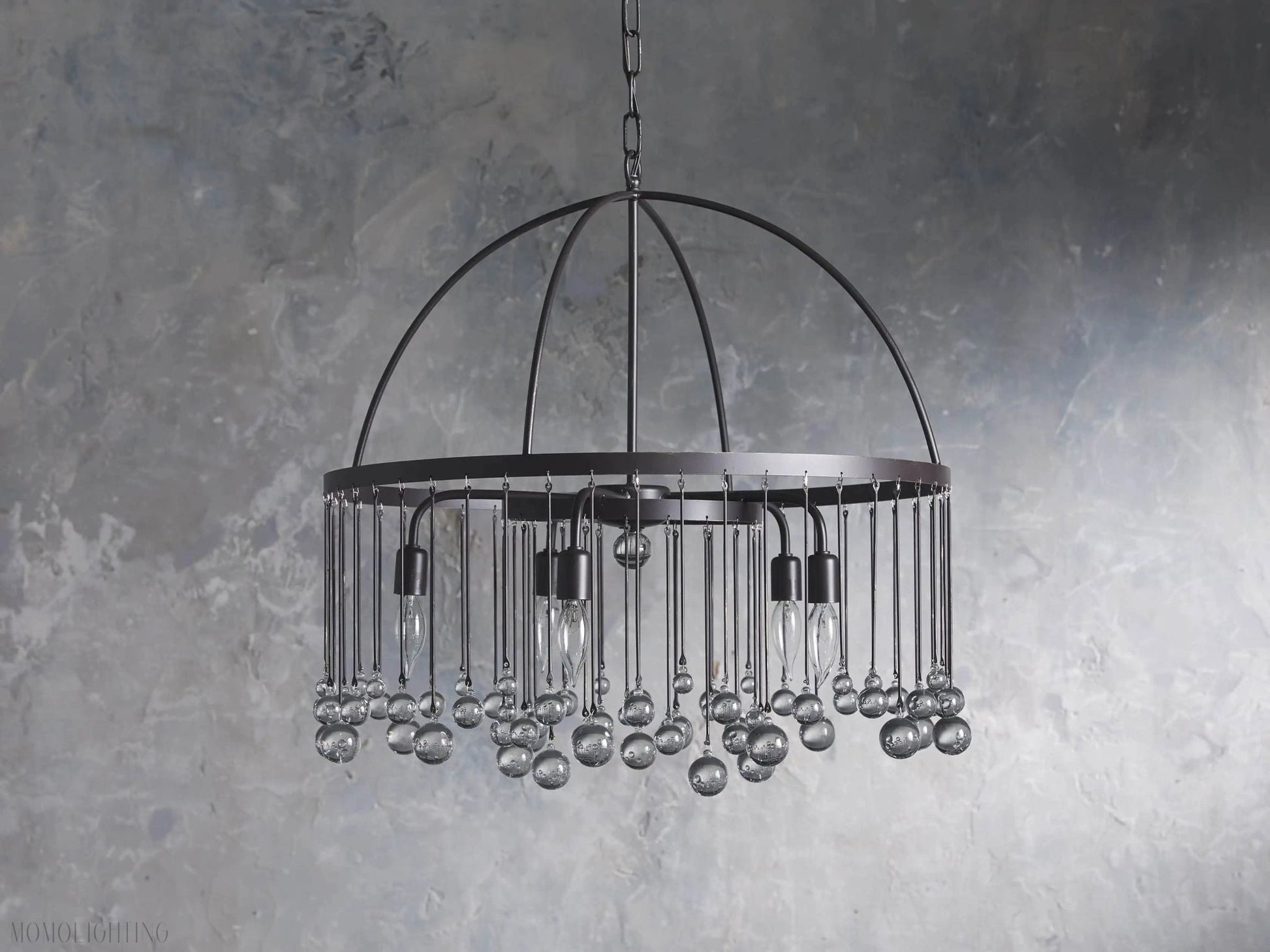 Aubrey Crystal Ball Round Chandelier 5 Light / 8 Light-Nobipets