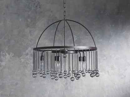 Aubrey Crystal Ball Round Chandelier 5 Light / 8 Light-Nobipets