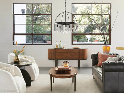 Aubrey Crystal Ball Round Chandelier 5 Light / 8 Light-Nobipets