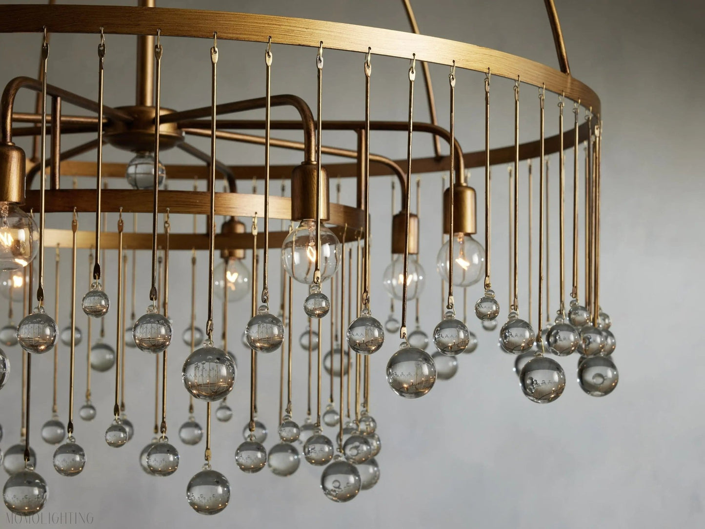 Aubrey Crystal Ball Round Chandelier 5 Light / 8 Light-Nobipets