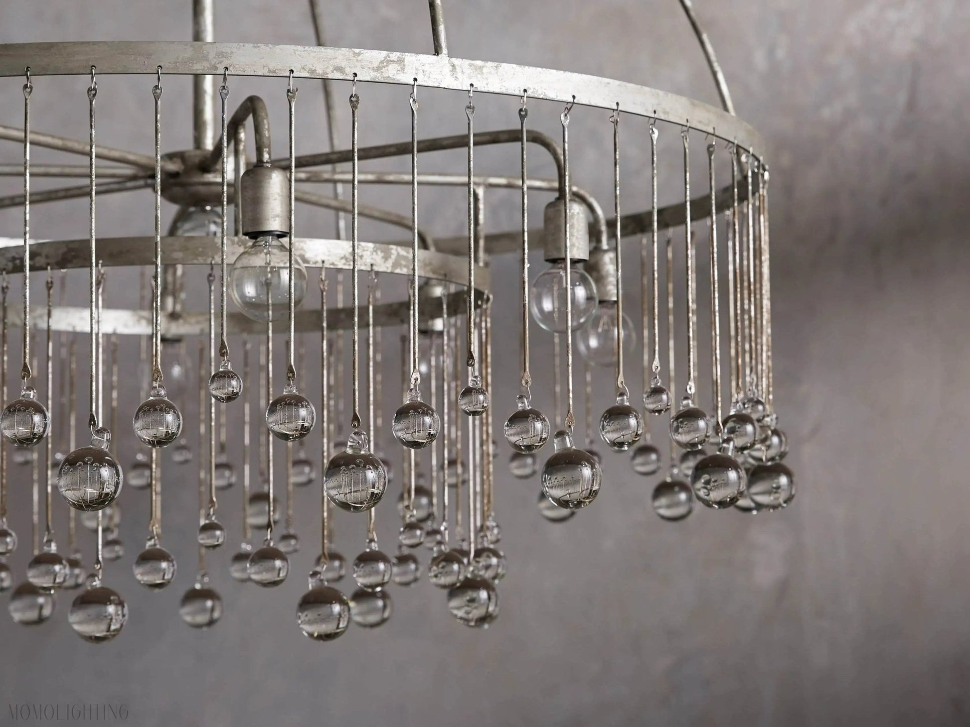 Aubrey Crystal Ball Round Chandelier 5 Light / 8 Light-Nobipets