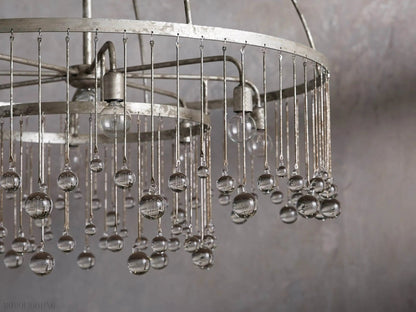 Aubrey Crystal Ball Round Chandelier 5 Light / 8 Light-Nobipets
