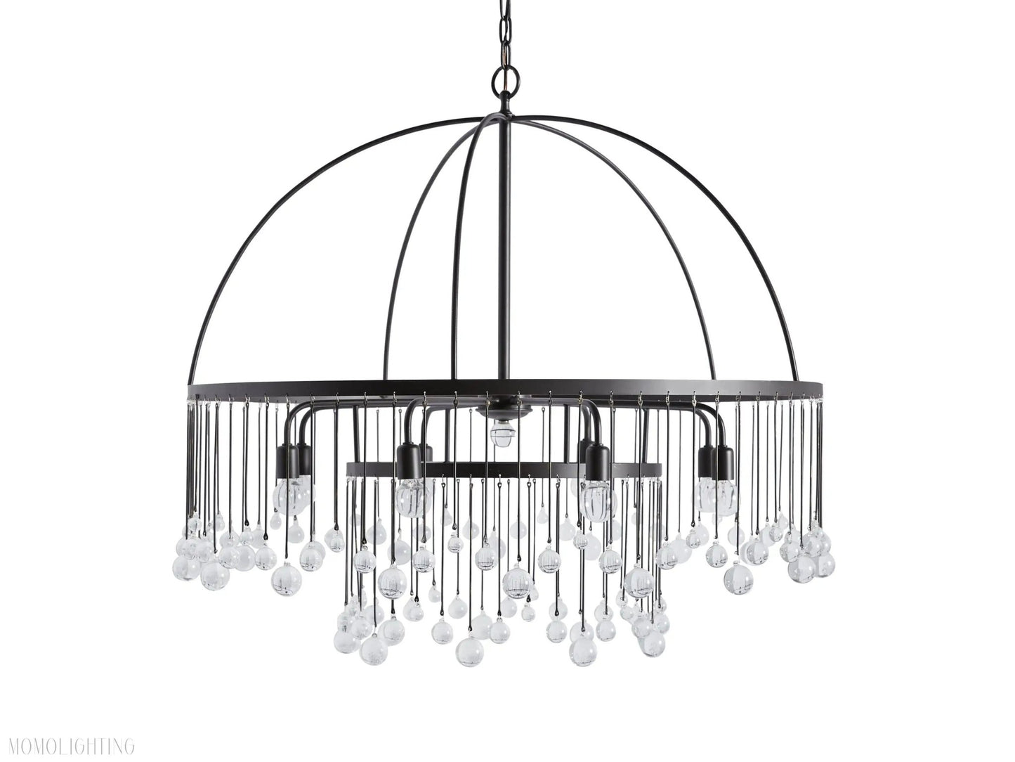 Aubrey Crystal Ball Round Chandelier 5 Light / 8 Light-Nobipets