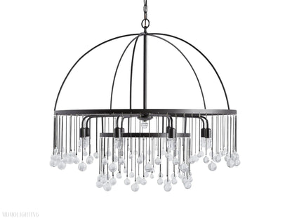 Aubrey Crystal Ball Round Chandelier 5 Light / 8 Light-Nobipets