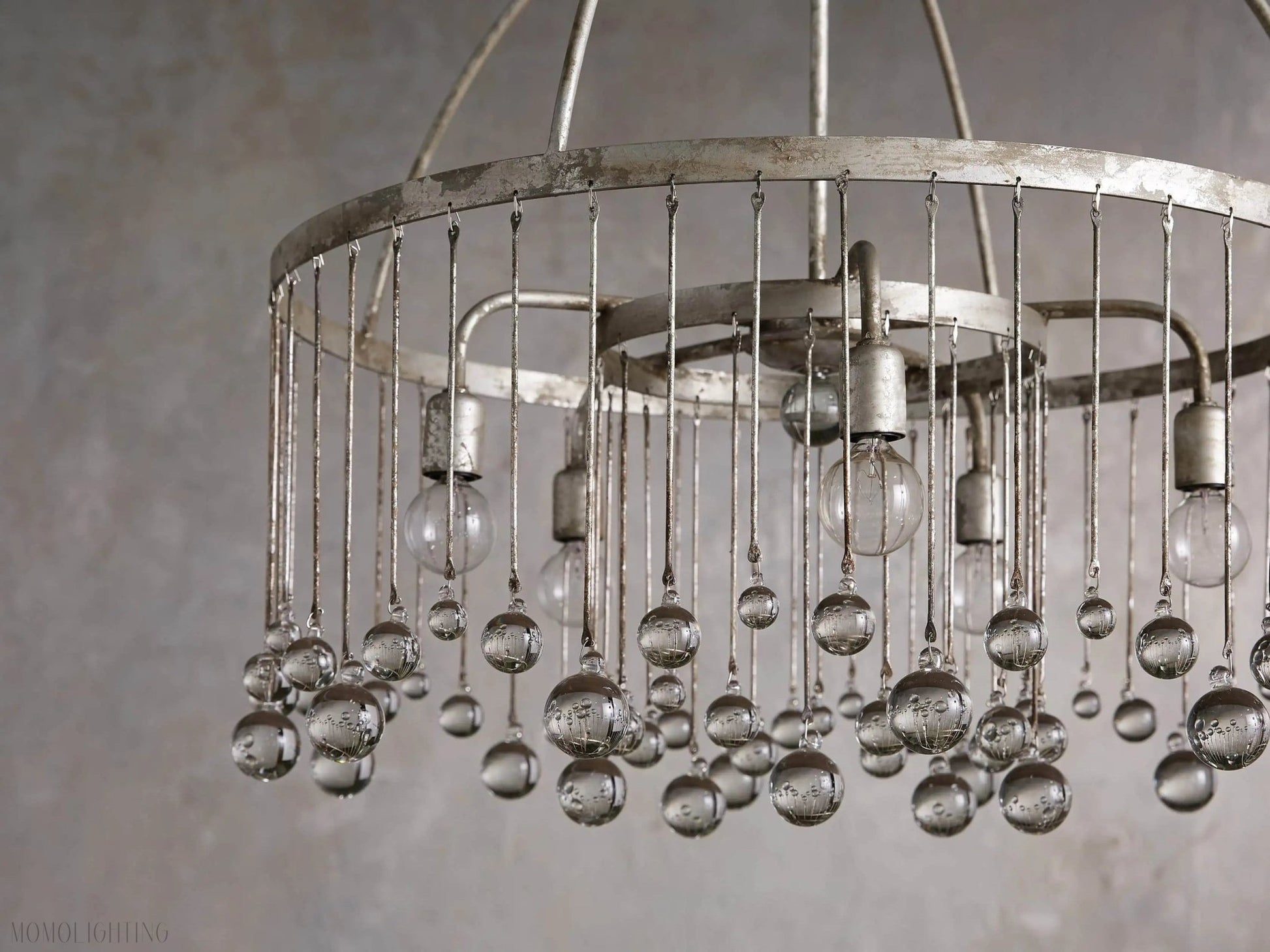 Aubrey Crystal Ball Round Chandelier 5 Light / 8 Light-Nobipets