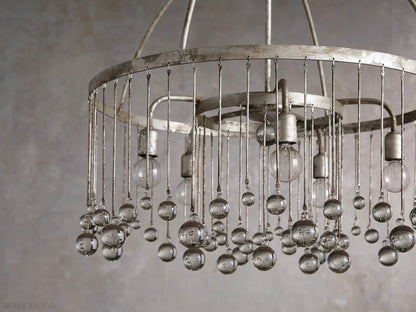Aubrey Crystal Ball Round Chandelier 5 Light / 8 Light-Nobipets