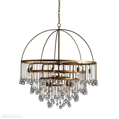 Aubrey Modern Crystal Ball 4 Tier Chandelier-Nobipets