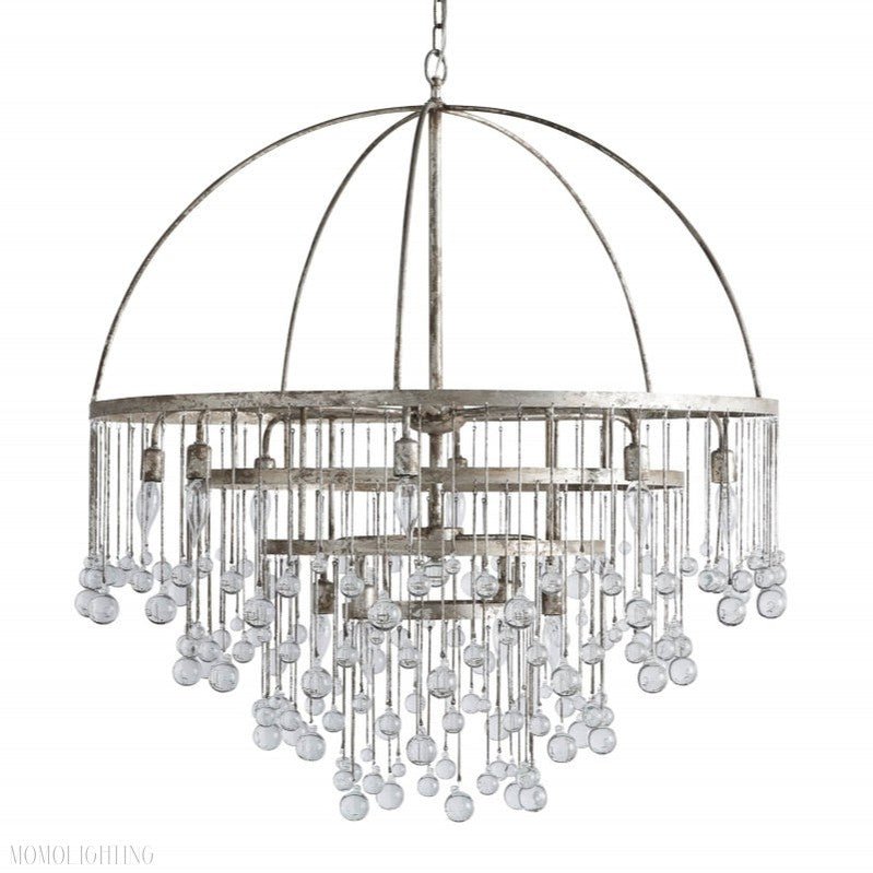 Aubrey Modern Crystal Ball 4 Tier Chandelier-Nobipets