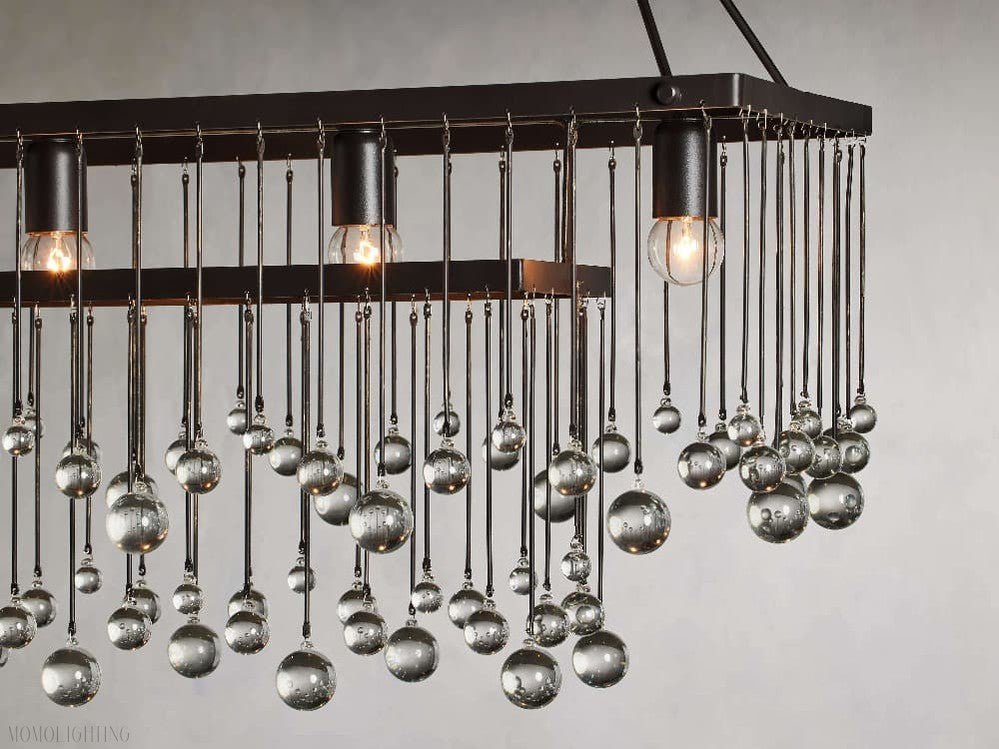 Aubrey Rectangular Chandelier-Nobipets