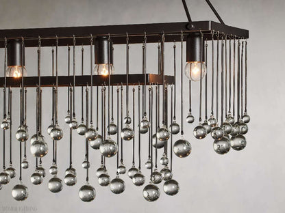 Aubrey Rectangular Chandelier-Nobipets