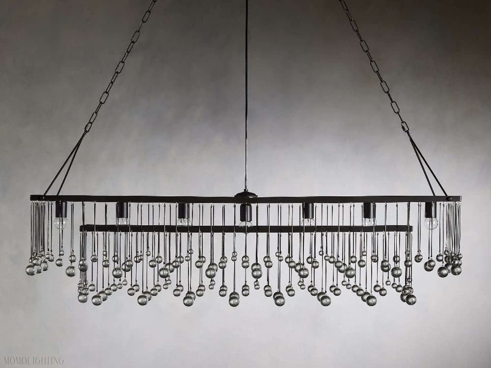 Aubrey Rectangular Chandelier-Nobipets