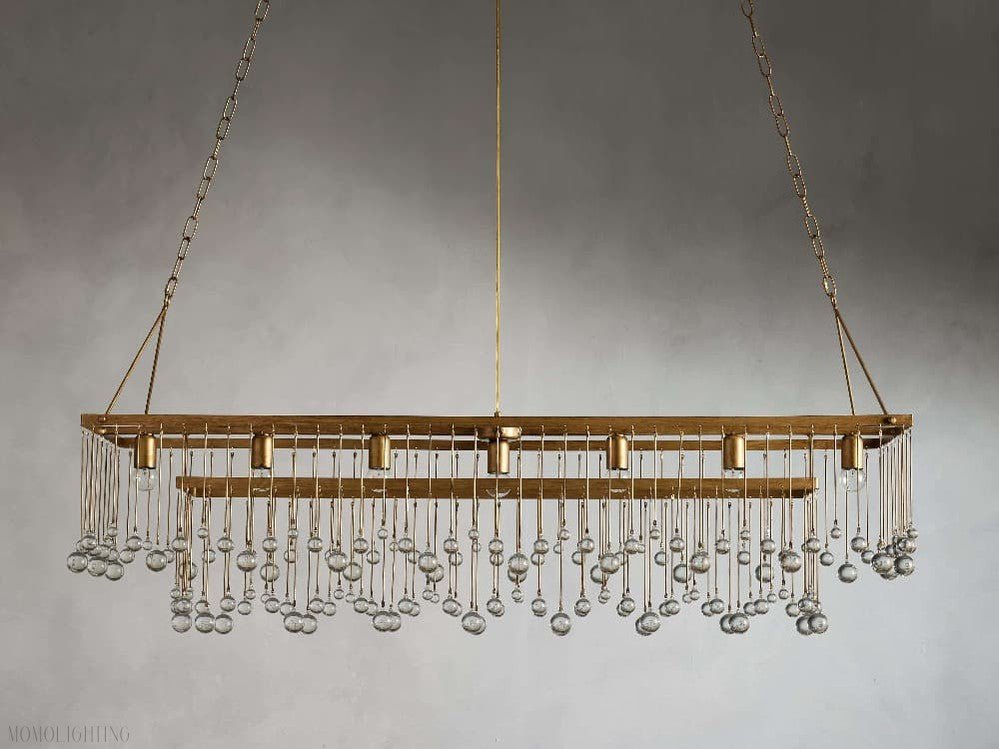 Aubrey Rectangular Chandelier-Nobipets