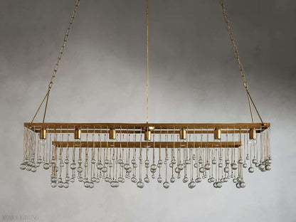 Aubrey Rectangular Chandelier-Nobipets
