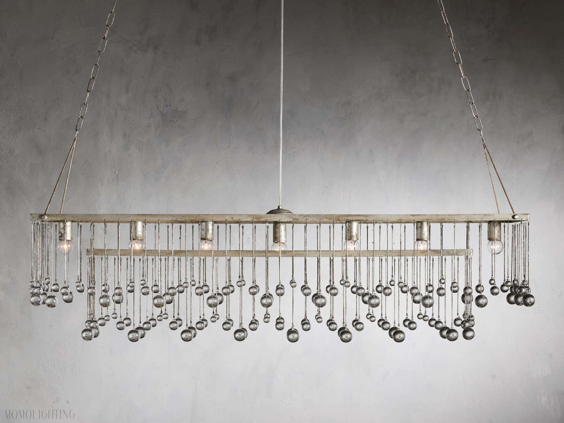 Aubrey Rectangular Chandelier-Nobipets
