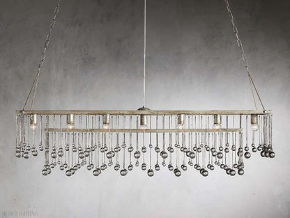 Aubrey Rectangular Chandelier-Nobipets