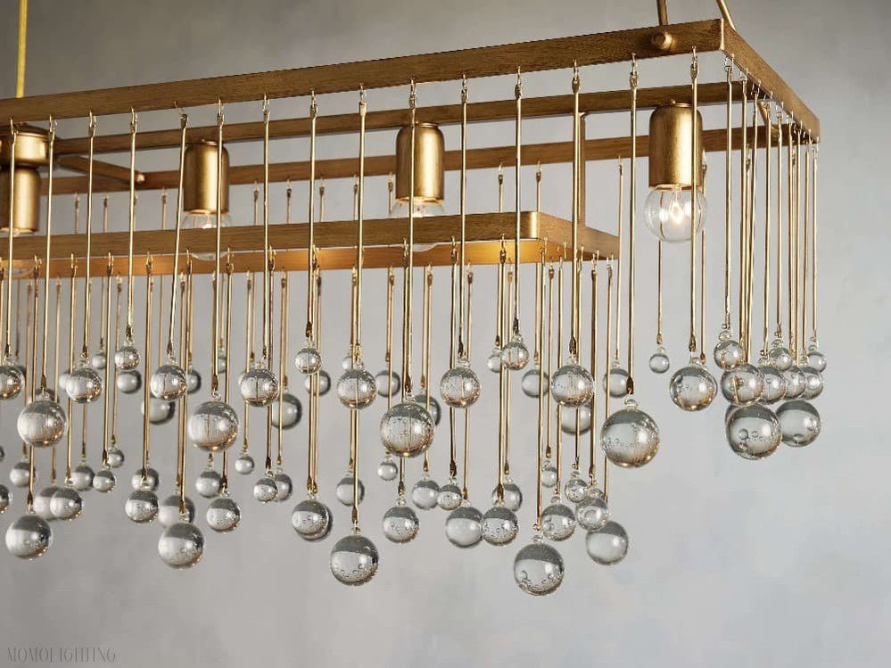 Aubrey Rectangular Chandelier-Nobipets