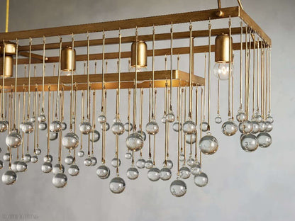 Aubrey Rectangular Chandelier-Nobipets
