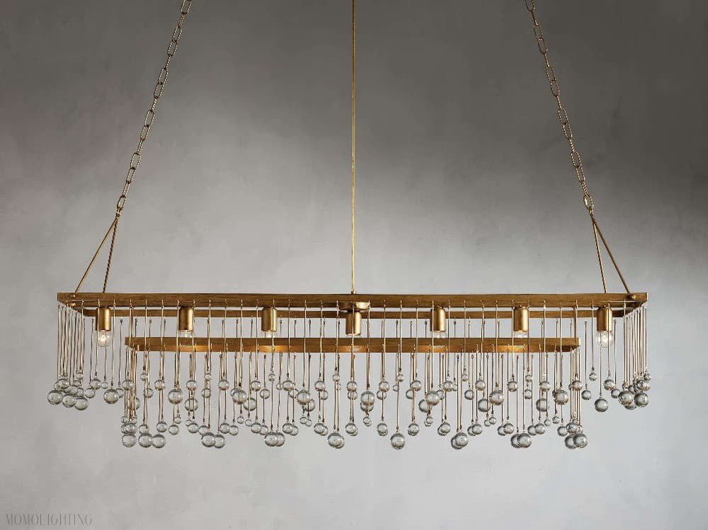 Aubrey Rectangular Chandelier-Nobipets