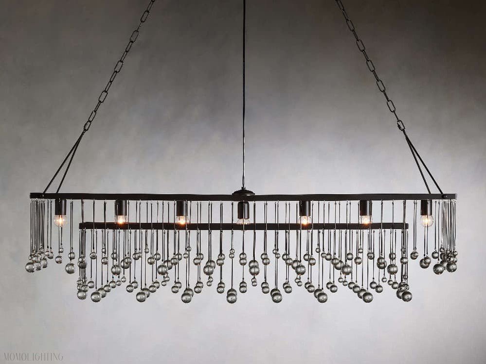 Aubrey Rectangular Chandelier-Nobipets