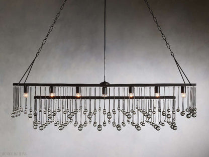 Aubrey Rectangular Chandelier-Nobipets