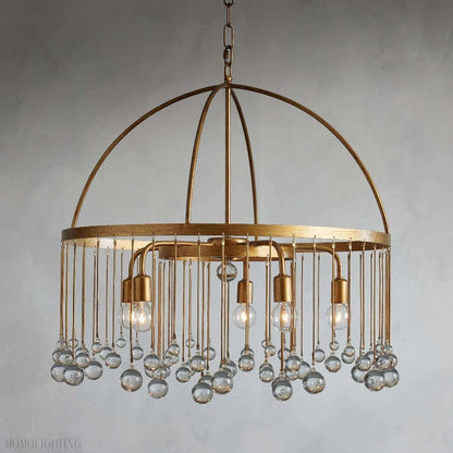 Aubrey Round Chandelier-Nobipets