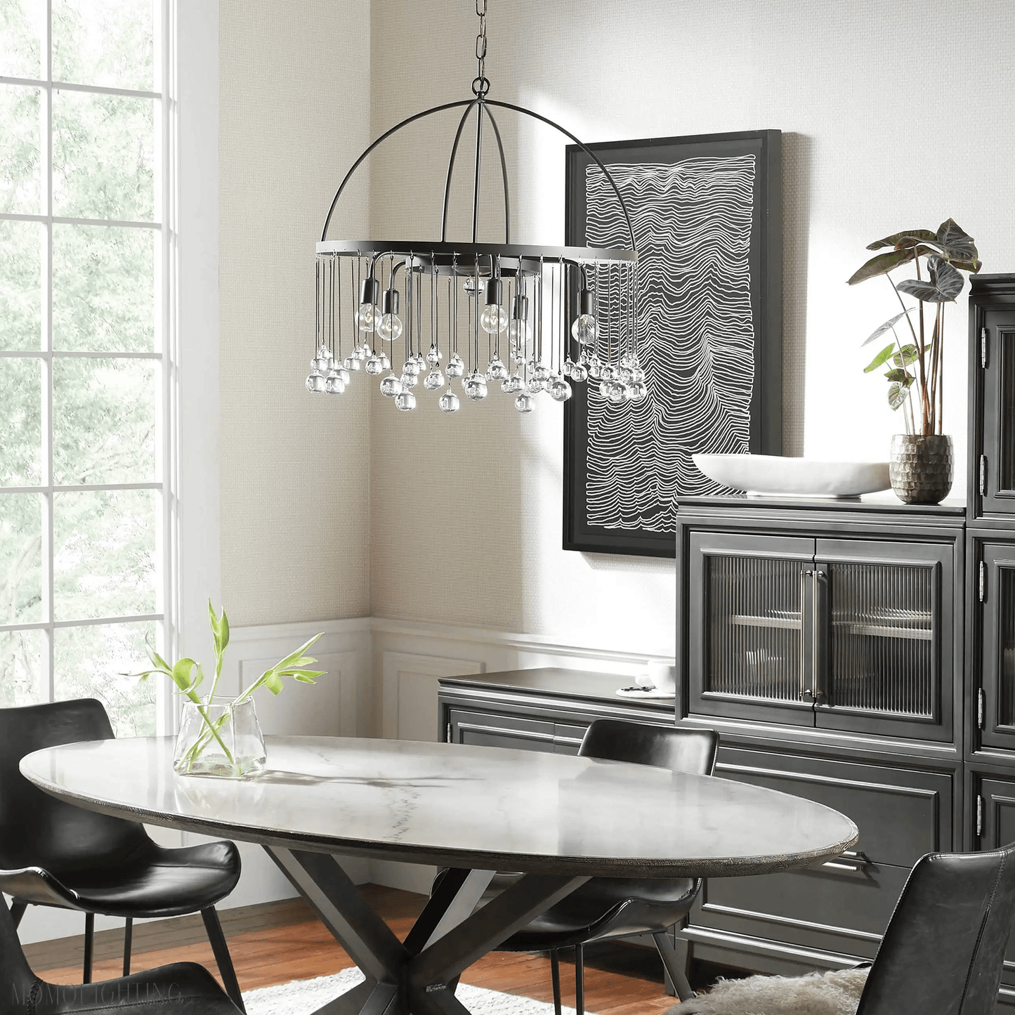 Aubrey Round Chandelier-Nobipets