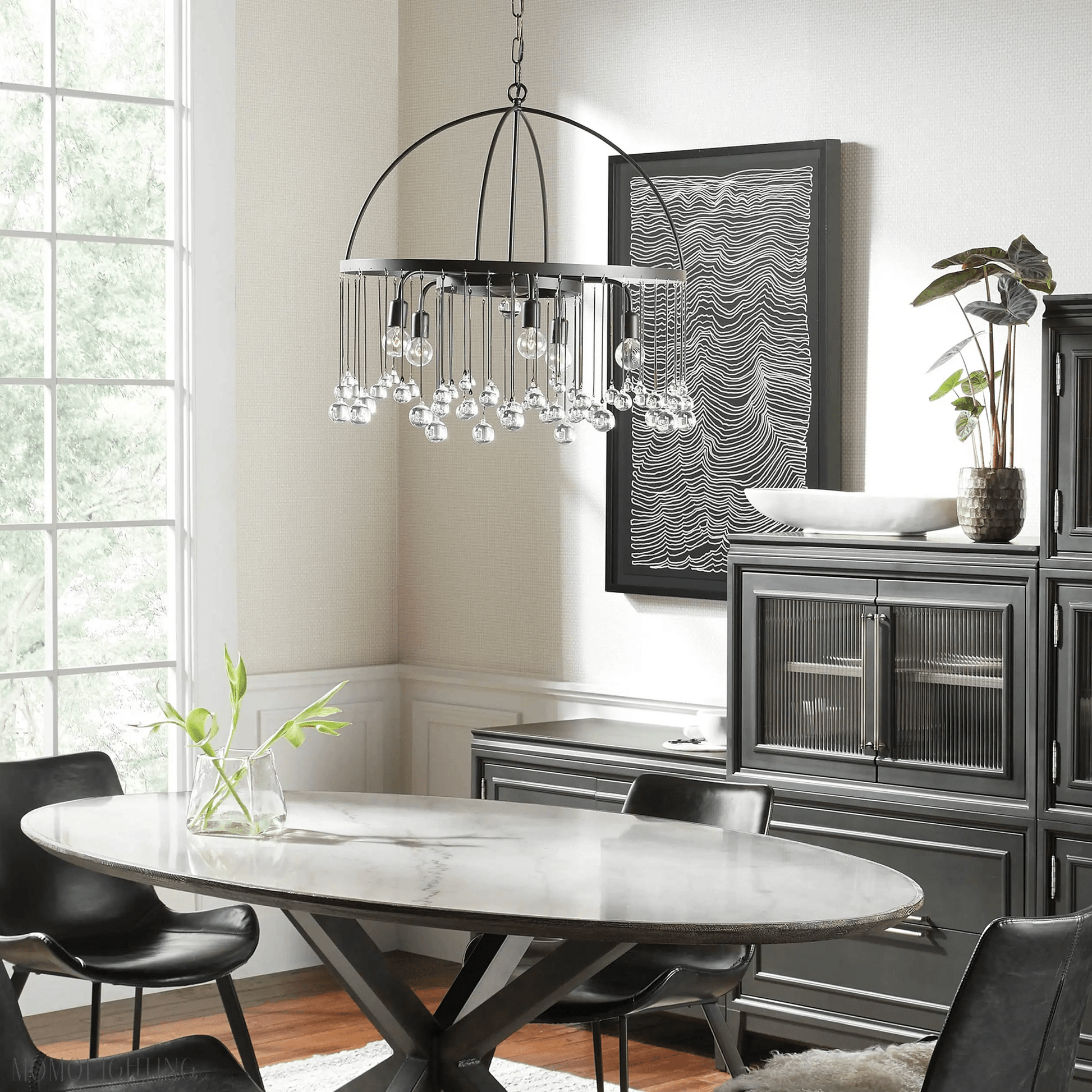 Aubrey Round Chandelier-Nobipets