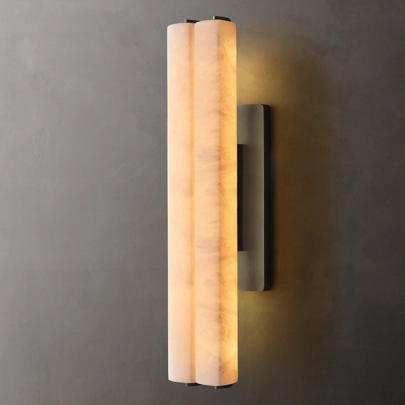 Audubon Alabaster Double Sconce
