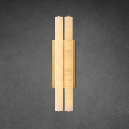 Audubon Alabaster Double Sconce