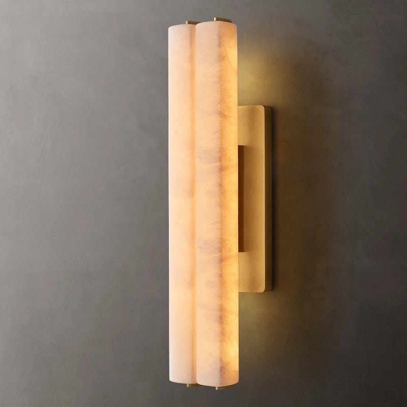 Audubon Alabaster Double Sconce