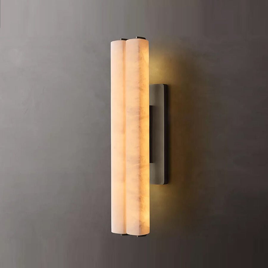 Audubon Alabaster Double Sconce