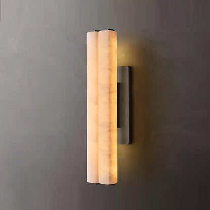 Audubon Alabaster Double Sconce
