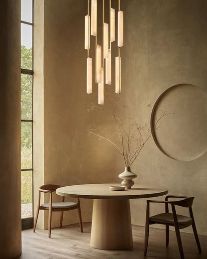 Audubon Alabaster Round Chandelier