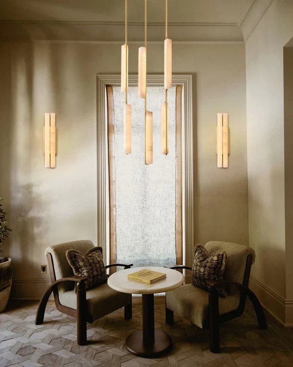 Audubon Alabaster Round Chandelier