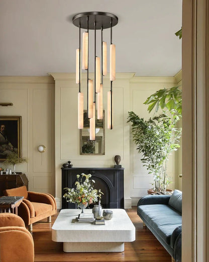 Audubon Alabaster Round Chandelier