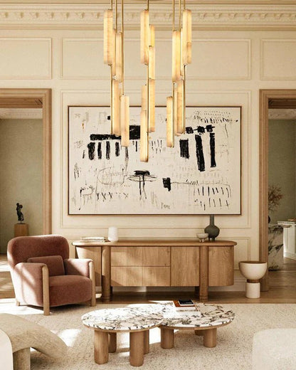 Audubon Alabaster Round Chandelier