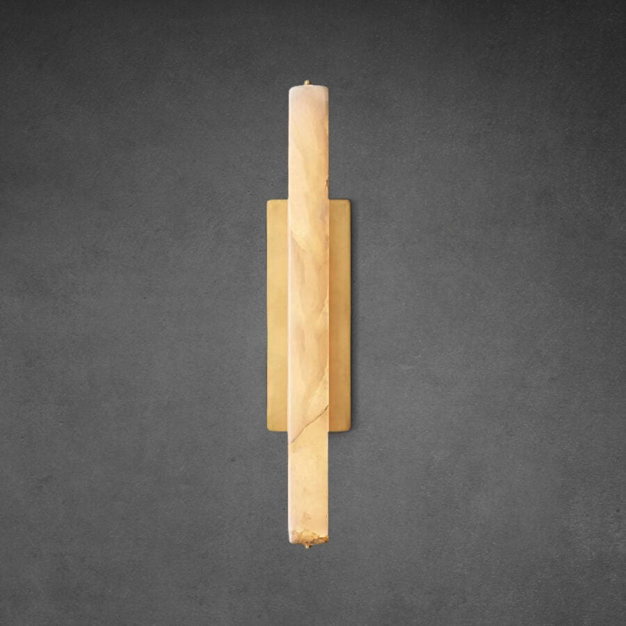 Audubon Alabaster Single Sconce