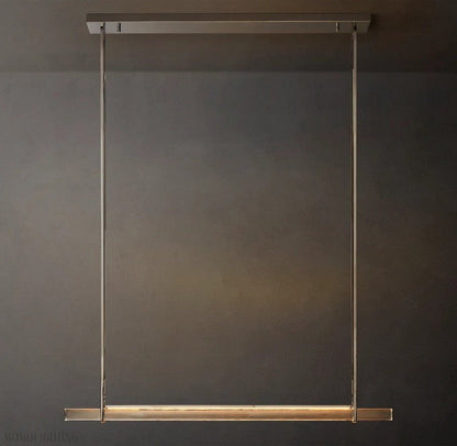 Audon Single Bar Linear Chandelier 60"-Nobipets