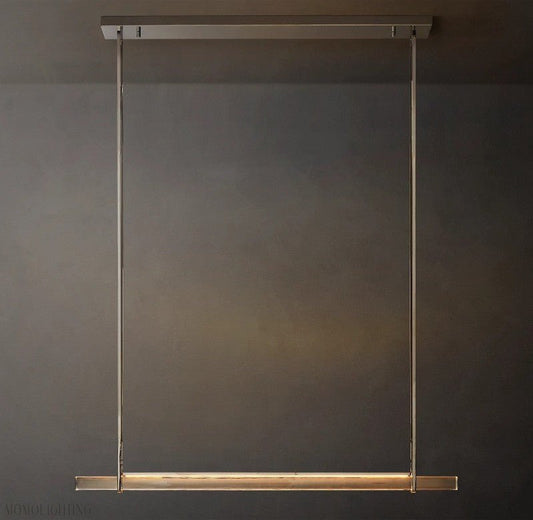 Audon Single Bar Linear Chandelier 60"-Nobipets