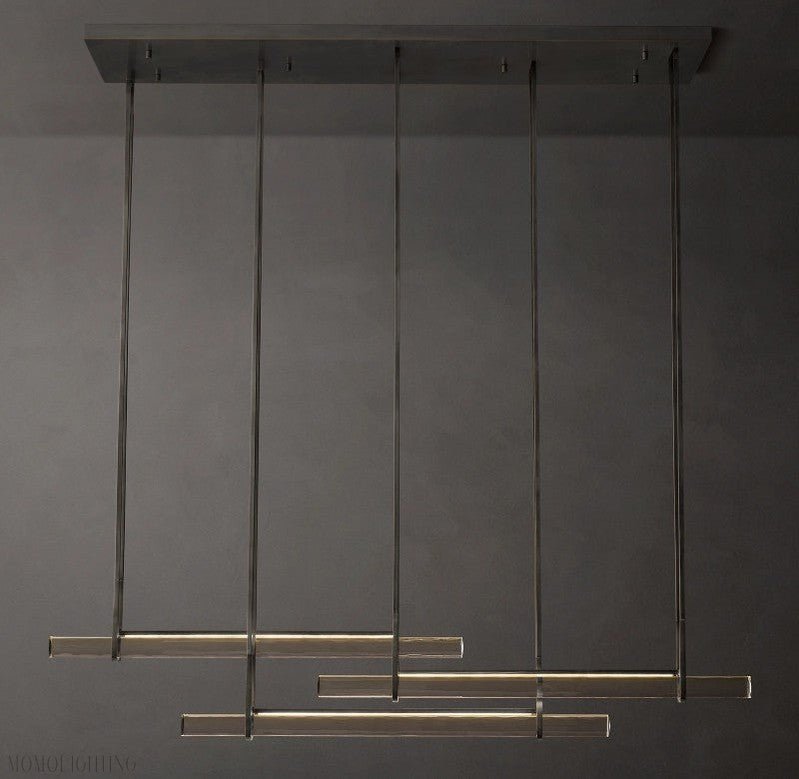 Audon Triple Bar Linear Chandelier-Nobipets