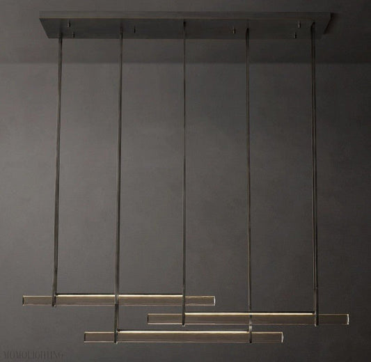 Audon Triple Bar Linear Chandelier-Nobipets