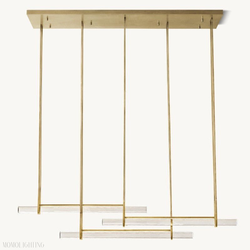 Audon Triple Bar Linear Chandelier-Nobipets
