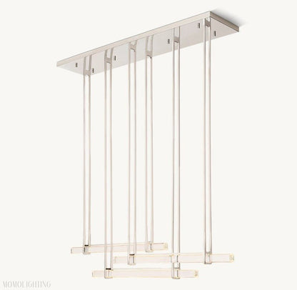 Audon Triple Bar Linear Chandelier-Nobipets