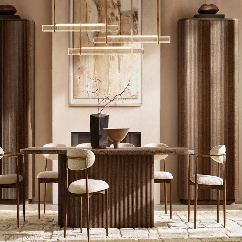 Audon Triple Bar Linear Chandelier-Nobipets