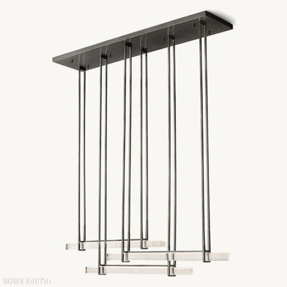 Audon Triple Bar Linear Chandelier-Nobipets