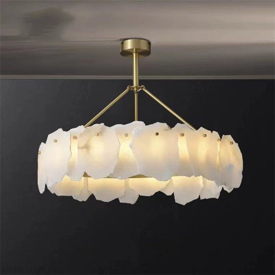August Marble Modern Snowflake Chandelier-Nobipets