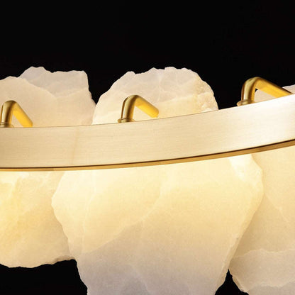 August Marble Modern Snowflake Chandelier-Nobipets
